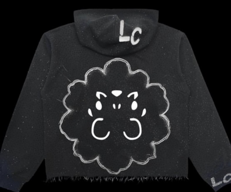 Crown of Thorns Rhinestone Hoodie back